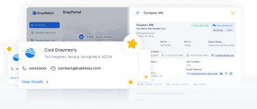 DrayMatch interface for draymen and carriers