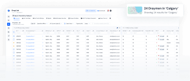 DrayMatch interface for shippers and BCOs